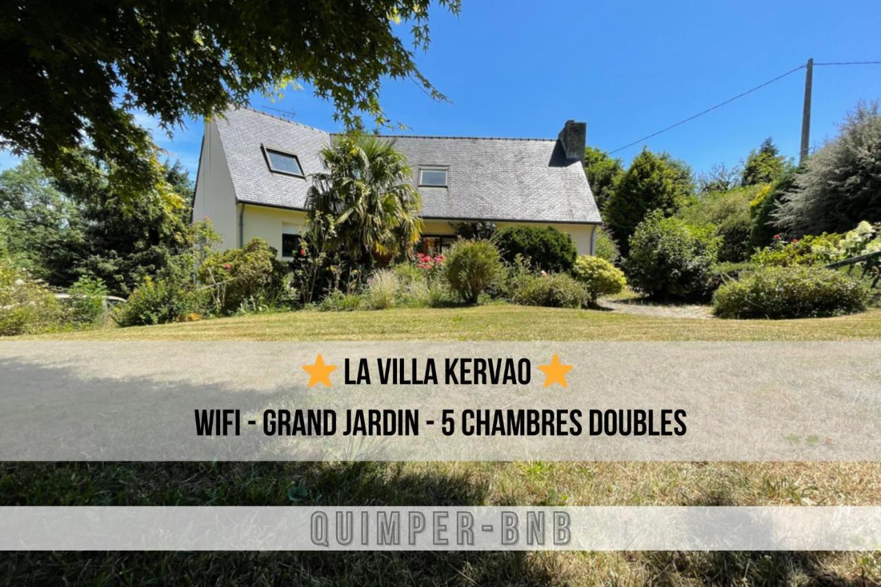 La Kervao - Maison 5 Chambres - Jardin - Terrasse - Internet Quimper Exterior foto